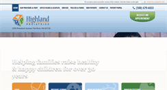 Desktop Screenshot of highlandpedsfr.com